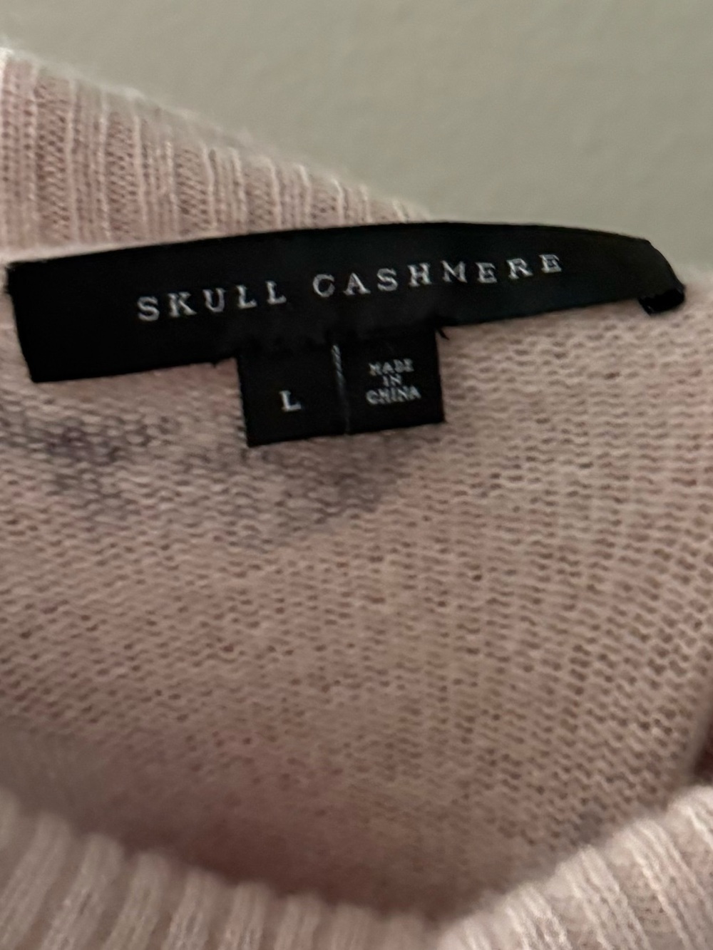 Skull Cashmere Vienna Turtleneck Sweater Large Pullover Skull Print Quiet Luxury - Picture 9 of 10